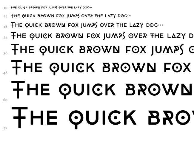 CocoBiker font waterfall